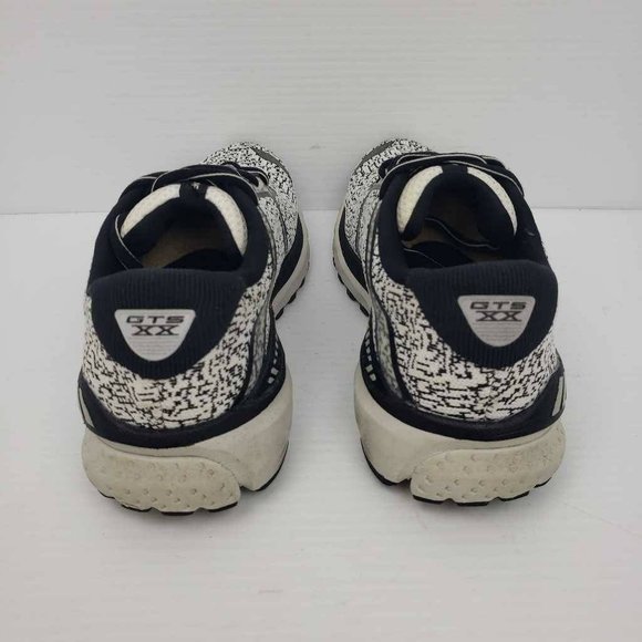 Brooks Womens Adrenaline GTS 20 Running Shoes White Black 1202961B167 Knit 8.5B - Picture 9 of 16